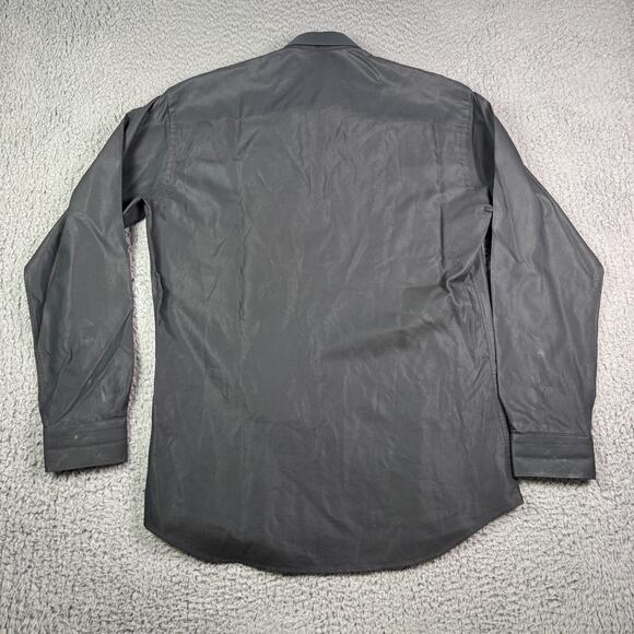 Maceoo Shirt Mens M (3) Black Fibonacci AngledLines Classic Tuxedo Italian - Picture 8 of 14